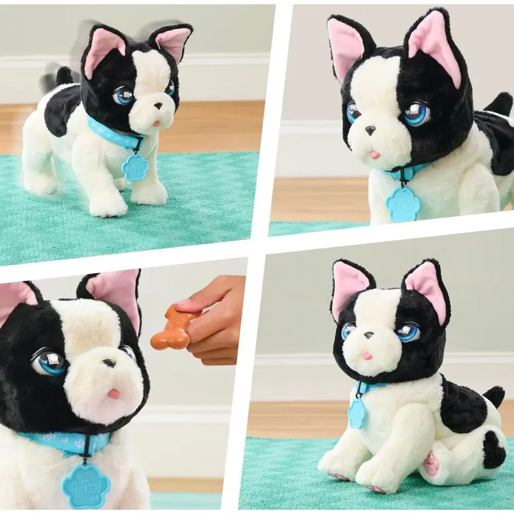 FurReal FRENCHIE LOLA Train & Play Puppy Dog 7-Commands Barks Plays NEW
